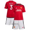 Camisola + Calções Manchester United Bailly 3 Criança Equipamento 1ª 23/24